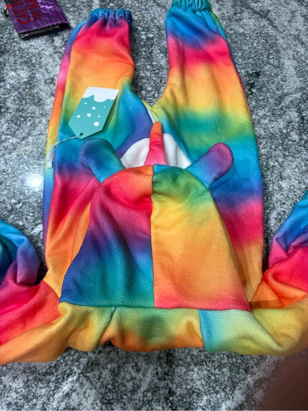 AlvaBaby Rainbow Hooded Kids One-Piece Costume - Multi-Color